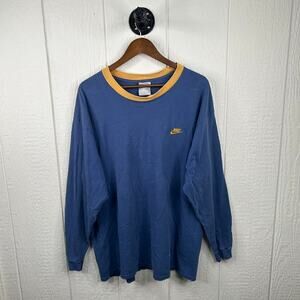Vintage 90's Embroidered Nike Streetwear Oversized Long Sleeve Tee XX-Large